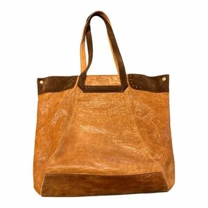 HammittLeather Two-Tone Tan & Brown Tote Bag